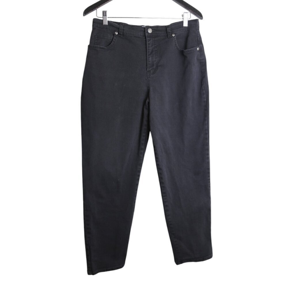 Vintage Penman's High Rise Black Denim Jeans Missy Size 12